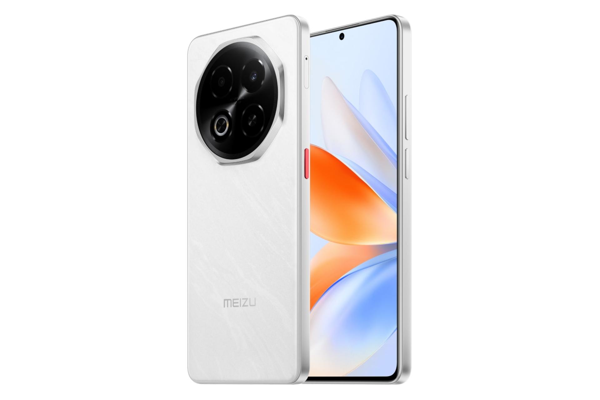 نمای جانبی گوشی موبایل میزو نوت 16 سفید / Meizu Note 16