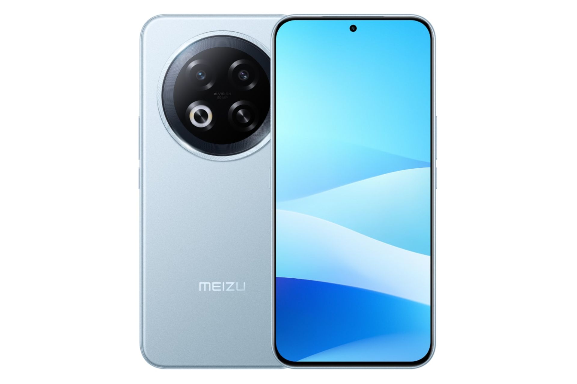 پنل جلو و پشت گوشی موبایل میزو نوت 16 پرو آبی روشن / Meizu Note 16 Pro