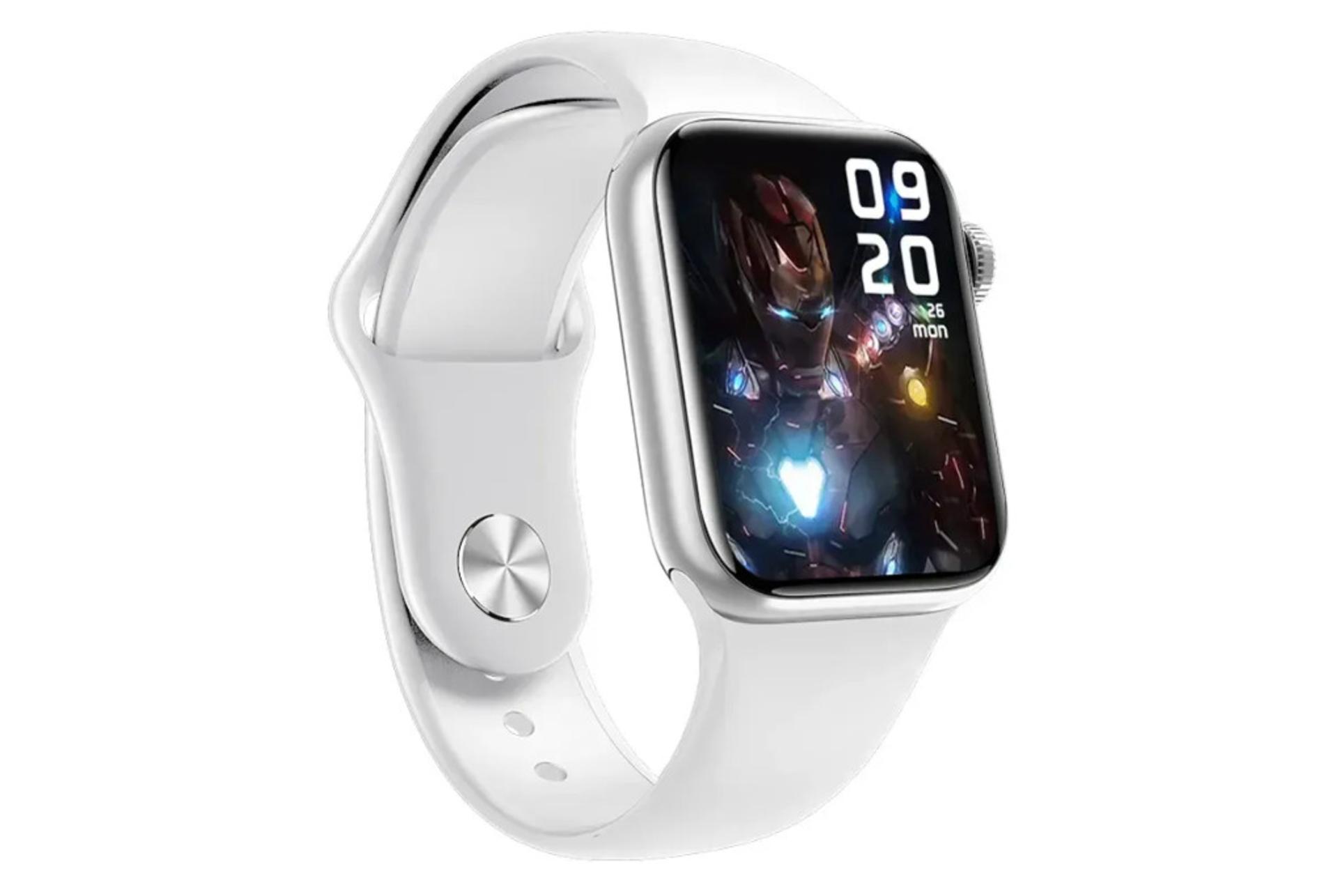 سمت چپ ساعت هوشمند ایکس او XO W7 Pro نقره ای