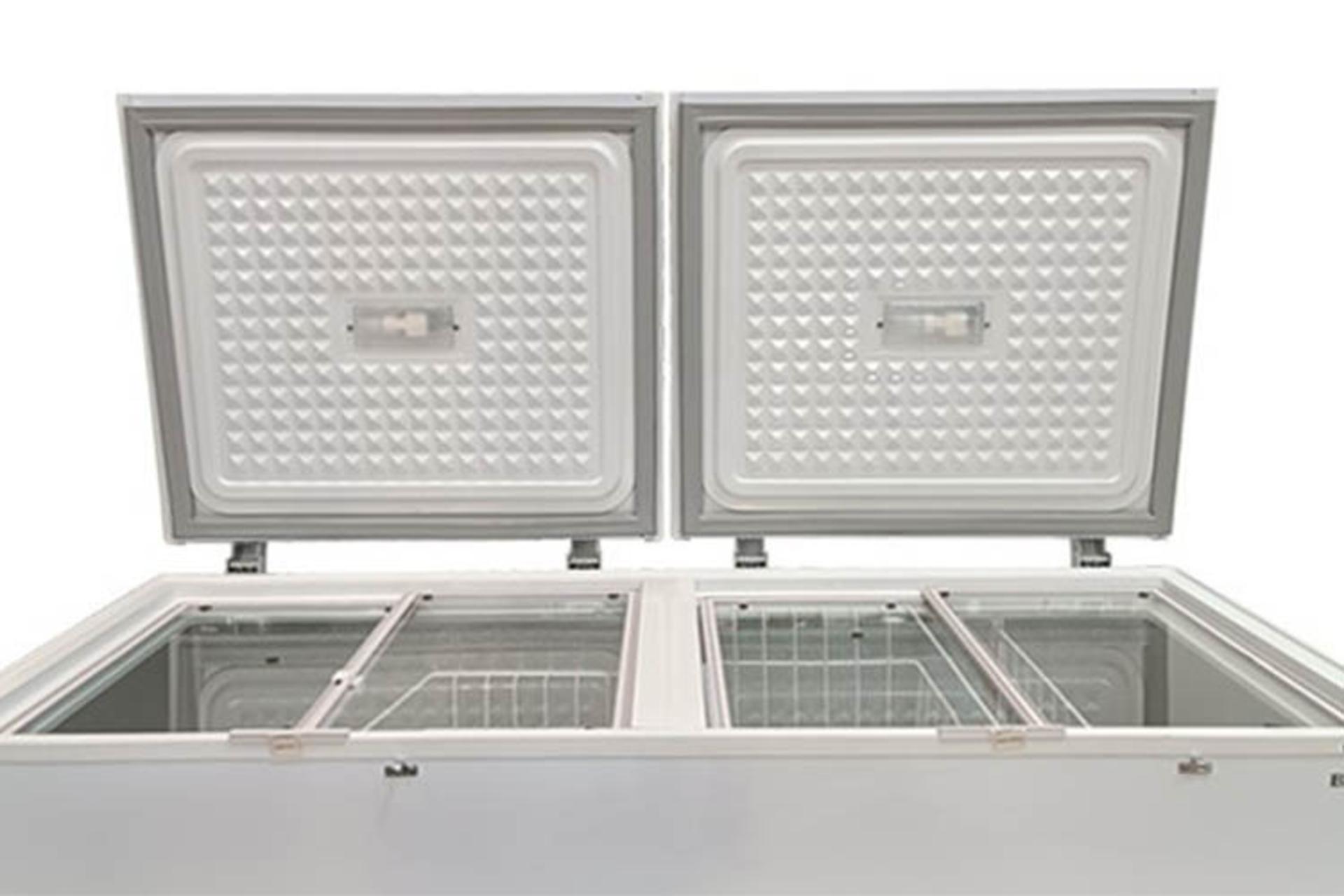 فریزر برفاب Barfab CF2D-430 نمای درهای باز شده