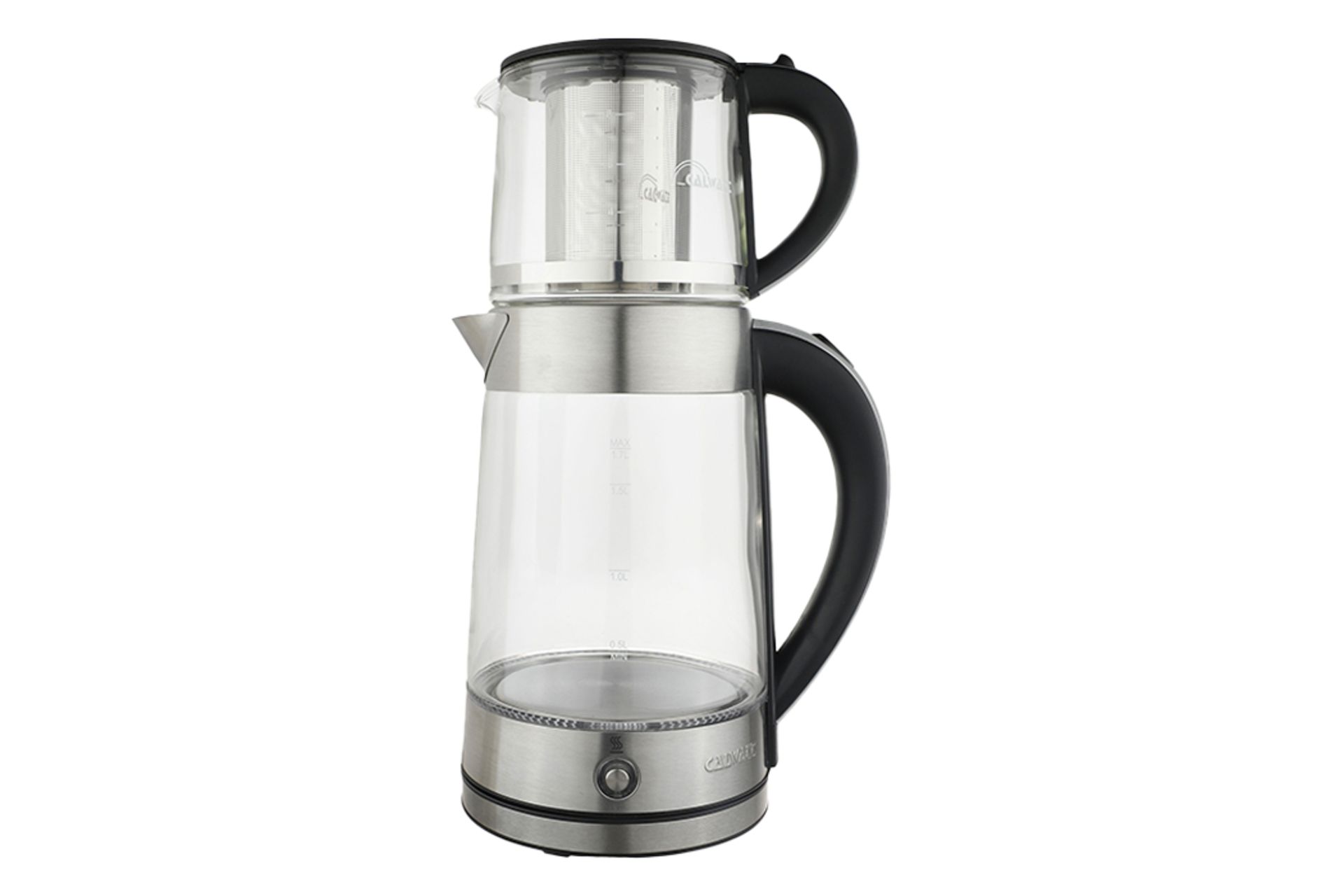 نمای کلی چای ساز کالوات HA1030 با نمایش قوری و کتری