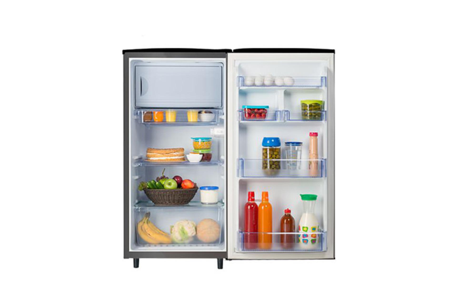 یخچال فریزر ایستکول EASTCOOL TM-919-DC رنگ خاکستری نمای داخل