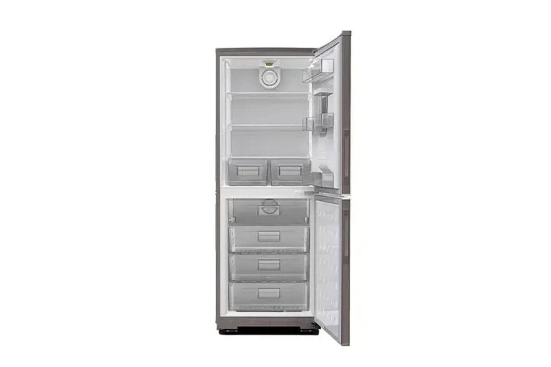 یخچال فریزر اسنوا Snowa SBD-M200 نمای داخل رنگ خاکستری