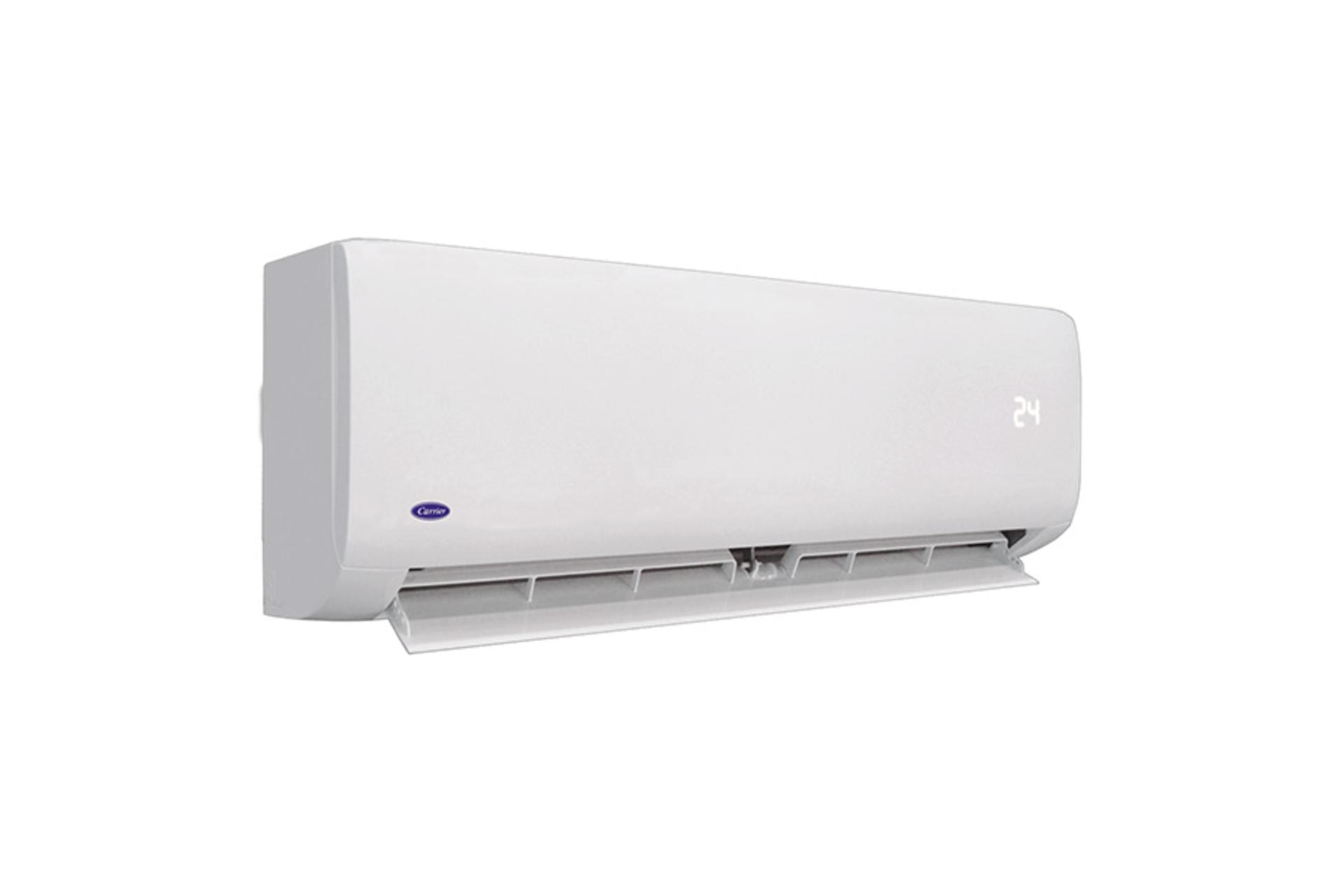 کولر گازی کریر Carrier 42QHG024H 38QHG024H نمای جلو و جانبی