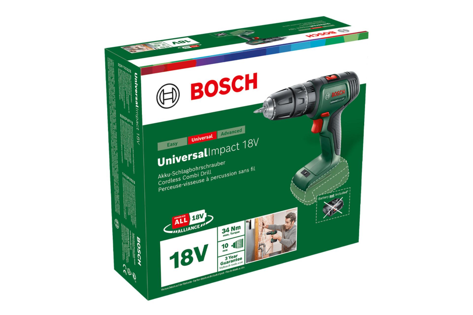 جعبه دریل چکشی شارژی بوش Universal Impact 18V