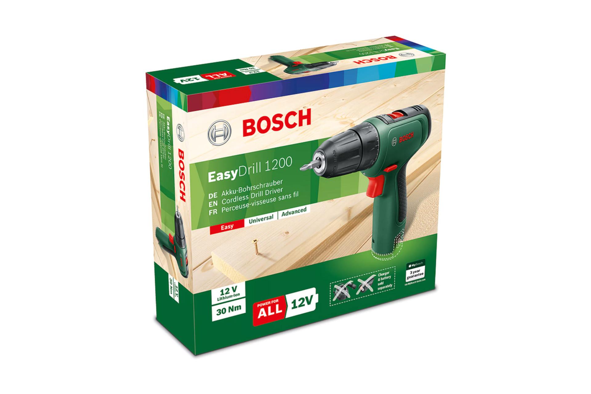 جعبه دریل پیچ گوشتی شارژی بوش Easy Drill 1200
