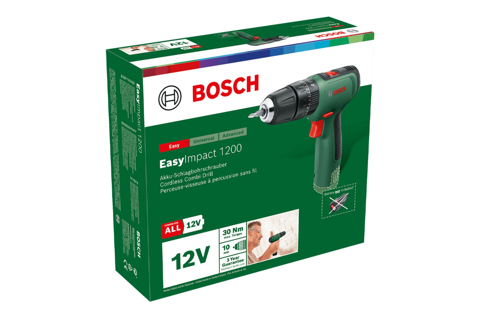 جعبه دریل چکشی شارژی بوش Easy Impact 1200