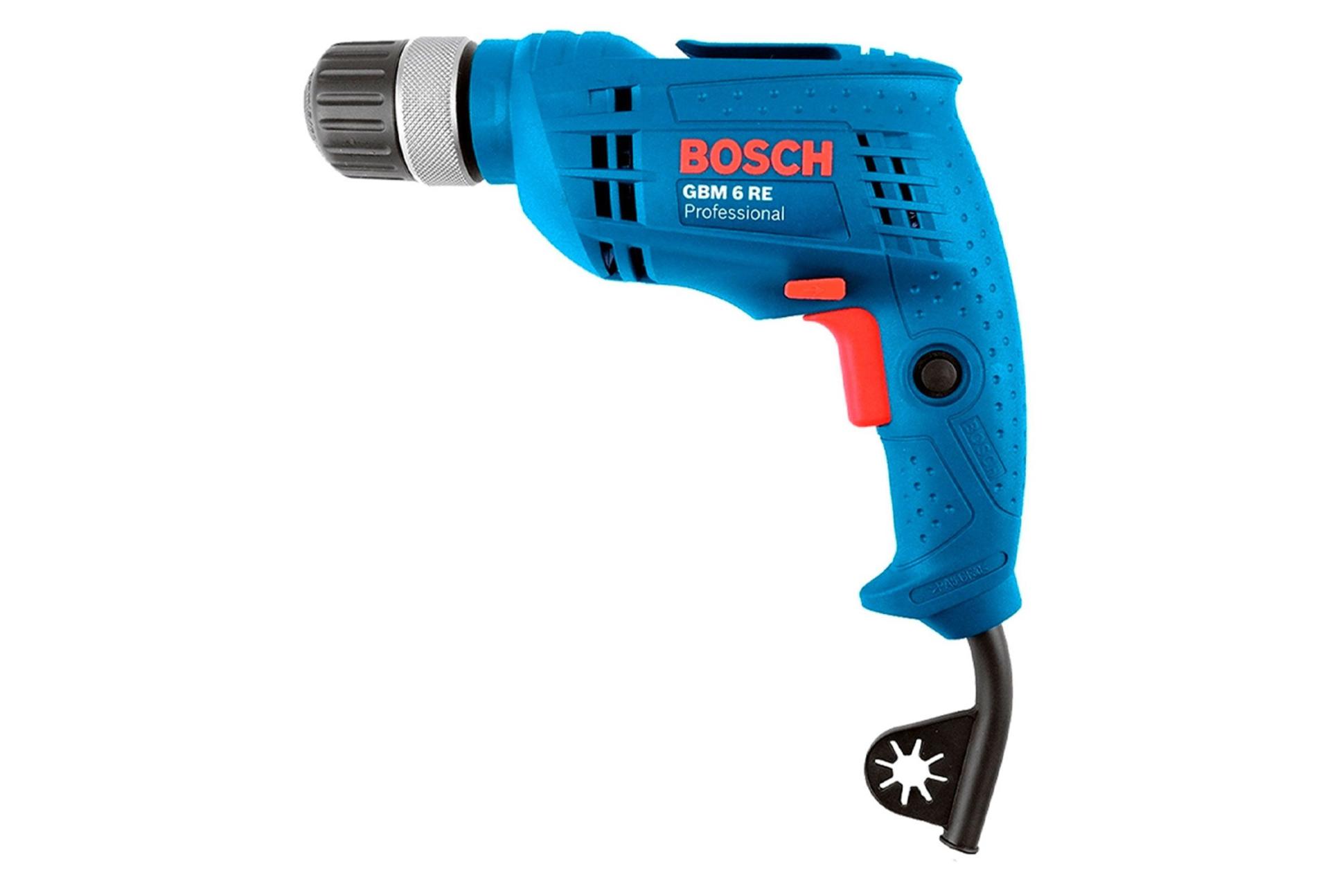 نمای کنار دریل ساده برقی بوش GBM 6 RE