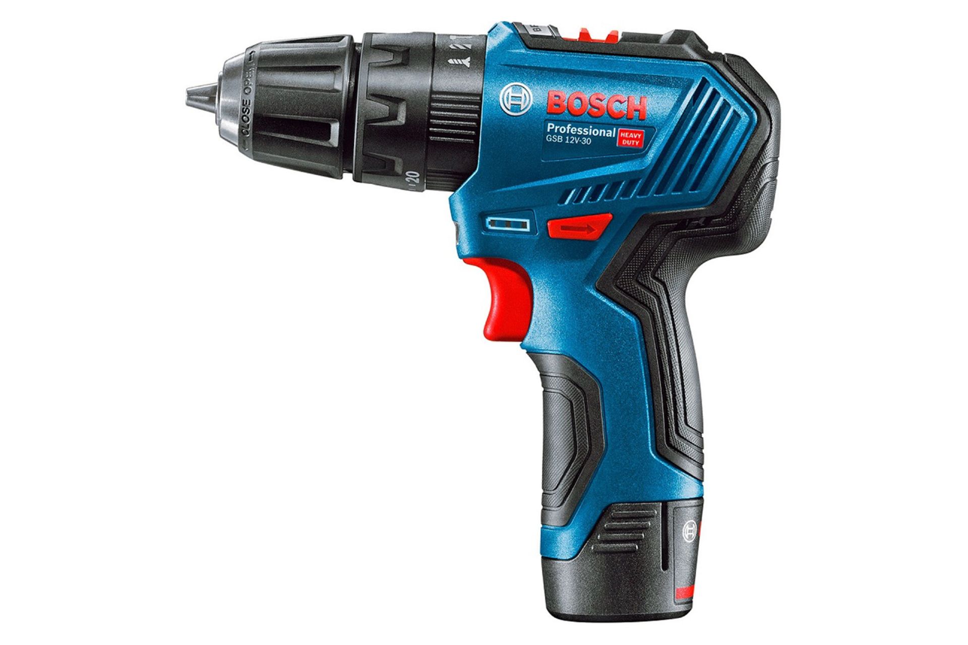 نمای کنار دریل چکشی شارژی بوش GSB 12V-30