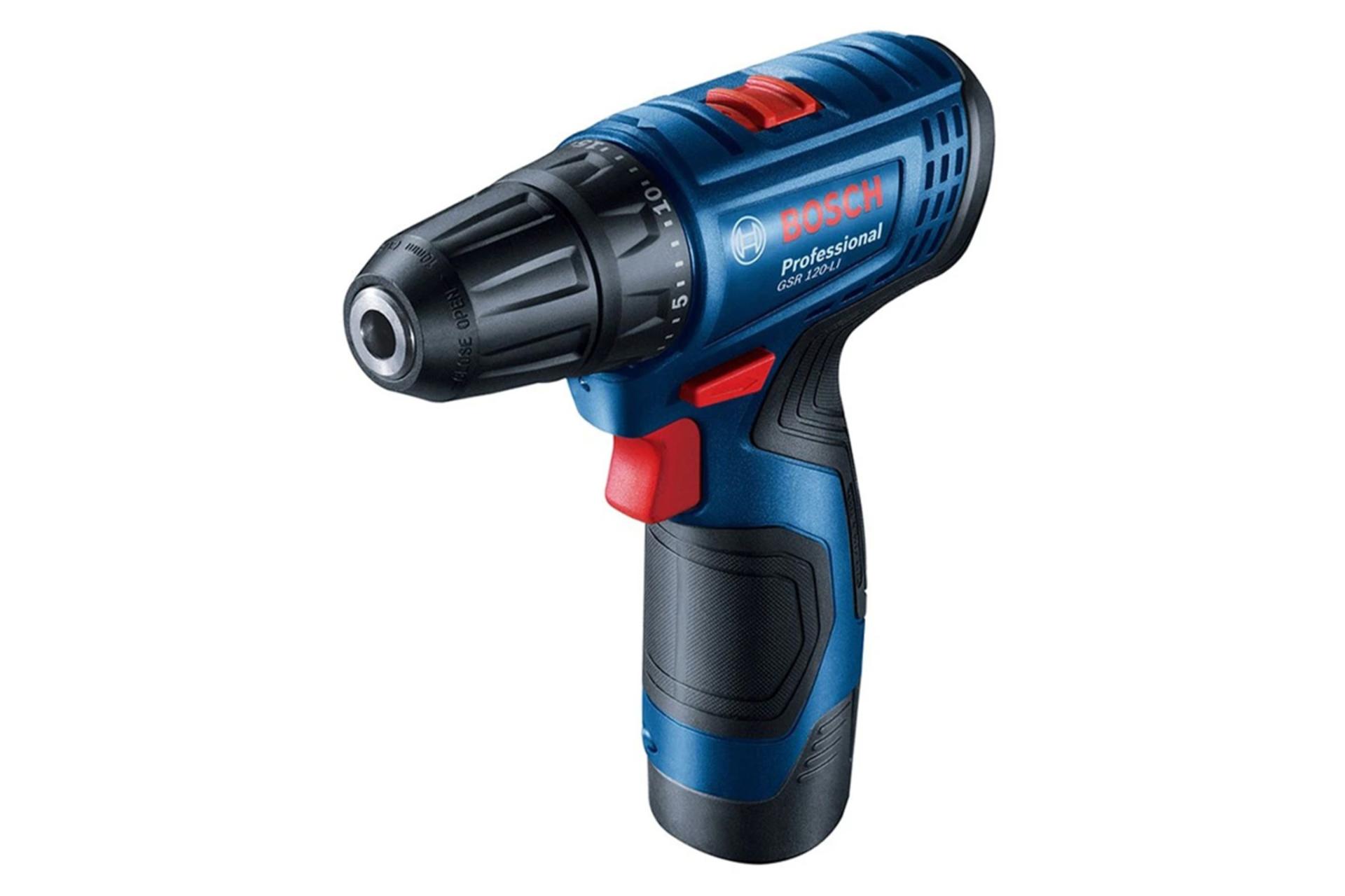 ابعاد و اندازه دریل چکشی شارژی بوش GSB 120-LI