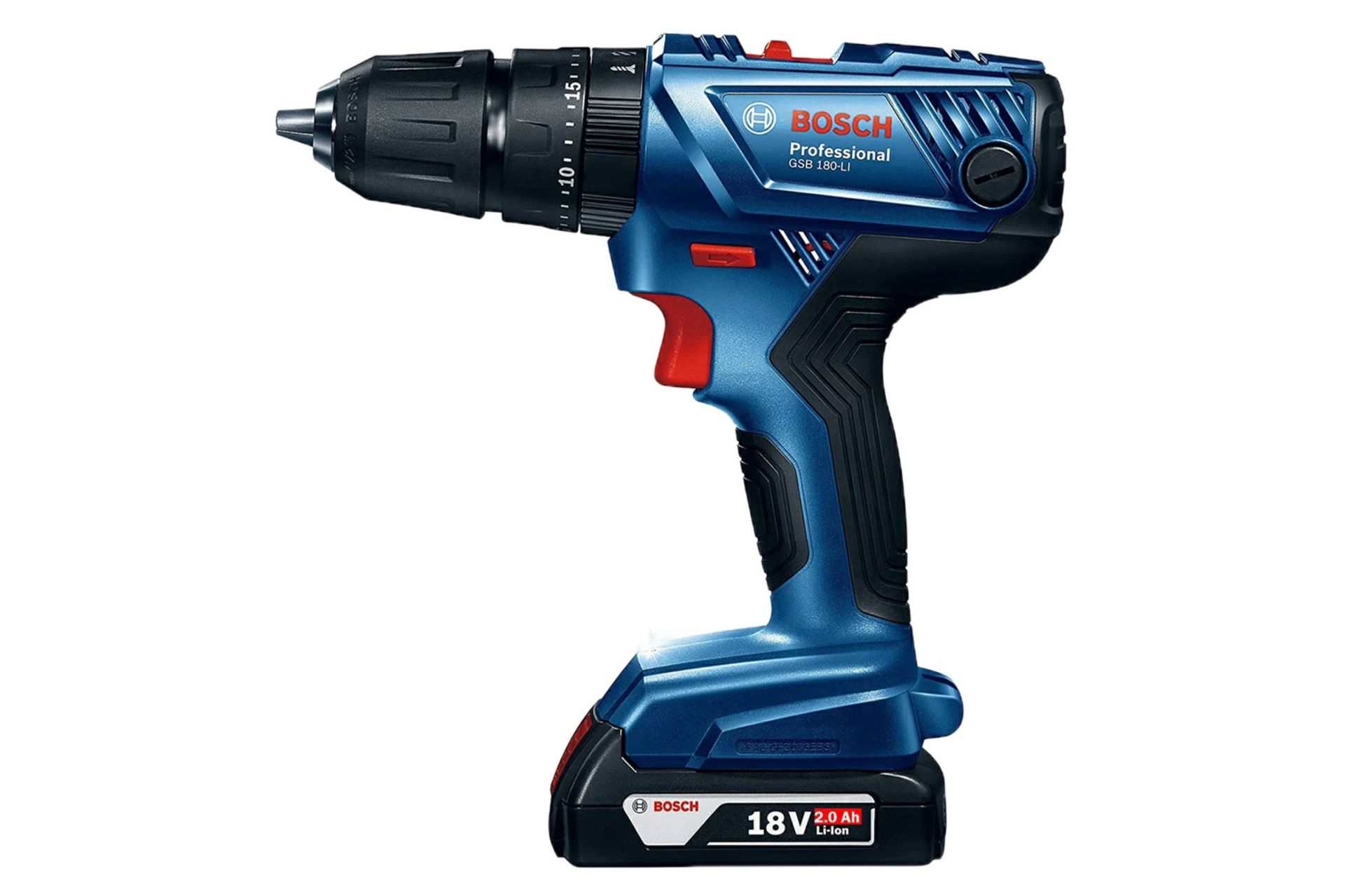 نمای کنار دریل چکشی شارژی بوش GSB 180-LI