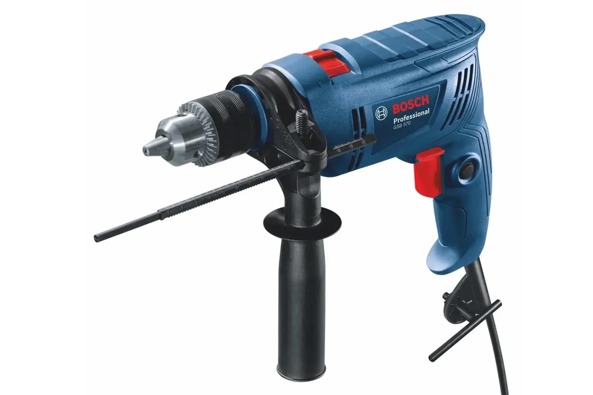 ابعاد و اندازه دریل چکشی برقی بوش GSB 570