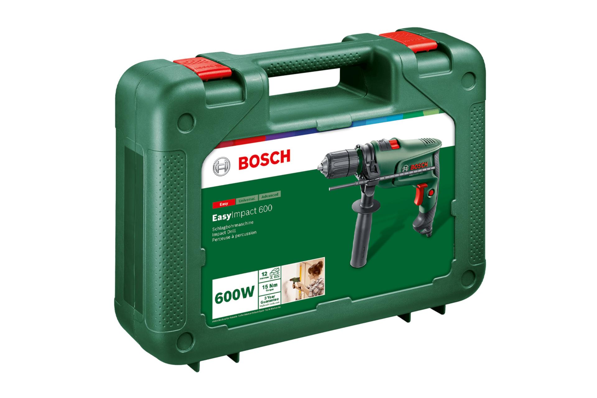 جعبه دریل چکشی برقی بوش Easy Impact 600