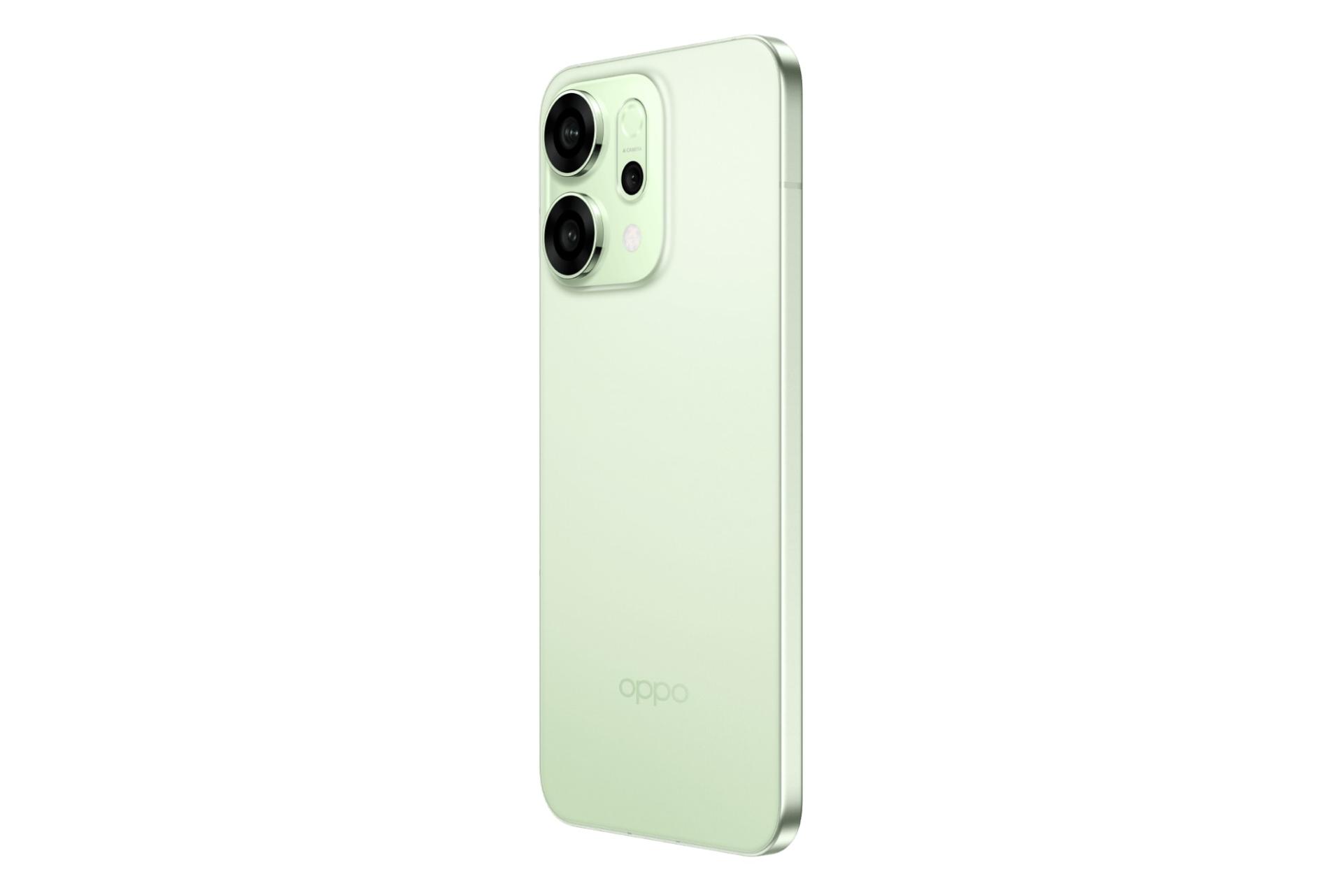 پنل پشت و چینش دوربین گوشی موبایل اوپو Oppo Reno14 سبز