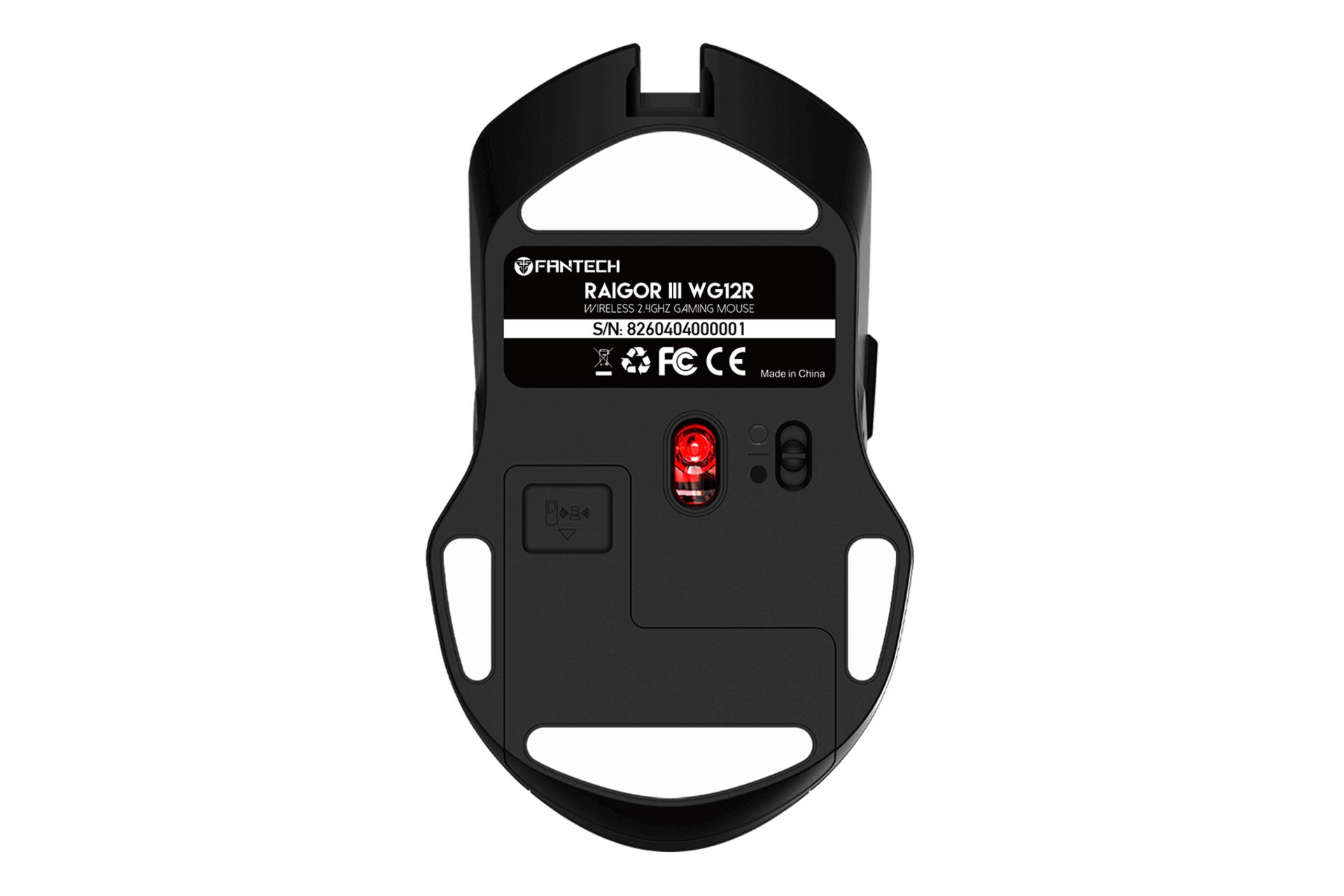 نمای پایین ماوس فنتک Fantech RAIGOR III WG12R