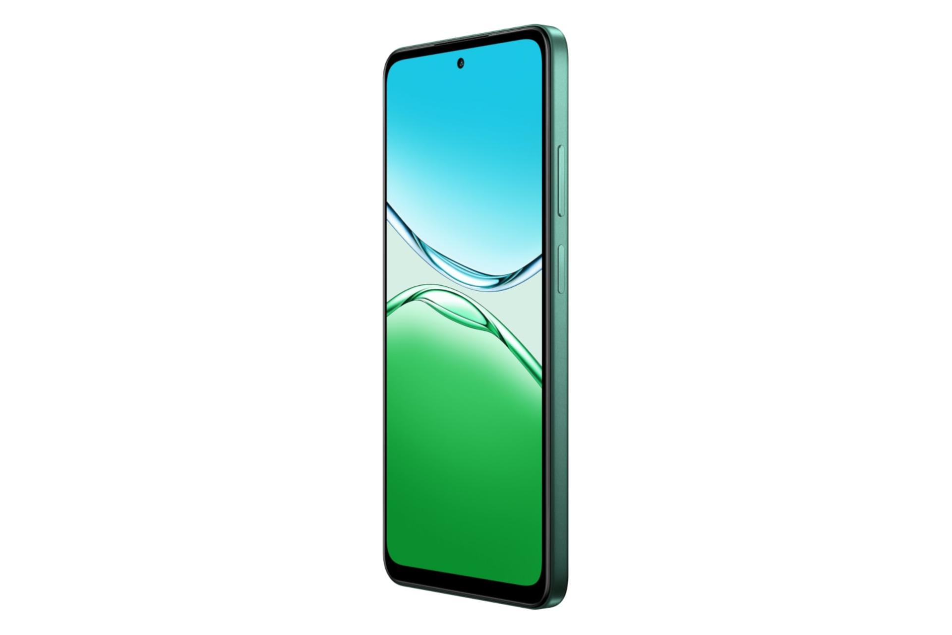 پنل جلو و صفحه نمایش گوشی موبایل A5 5G اوپو نسخه گلوبال سبز تیره / Oppo A5 5G Global