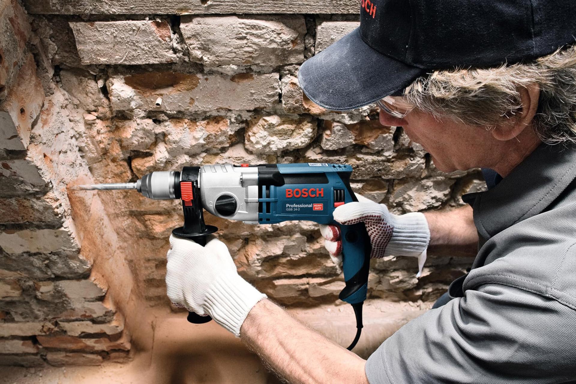 قدرت و توان دریل چکشی برقی بوش GSB 24-2