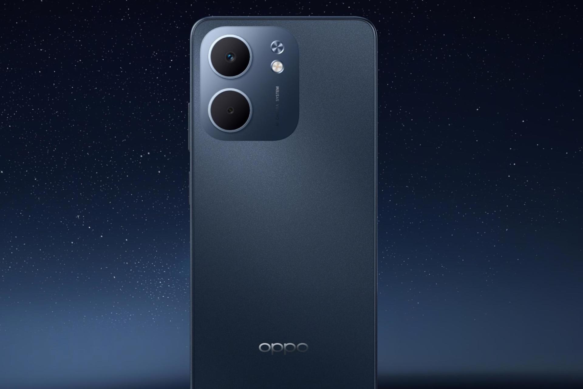 چینش دوربین گوشی موبایل اوپو Oppo A5x سرمه ای تیره