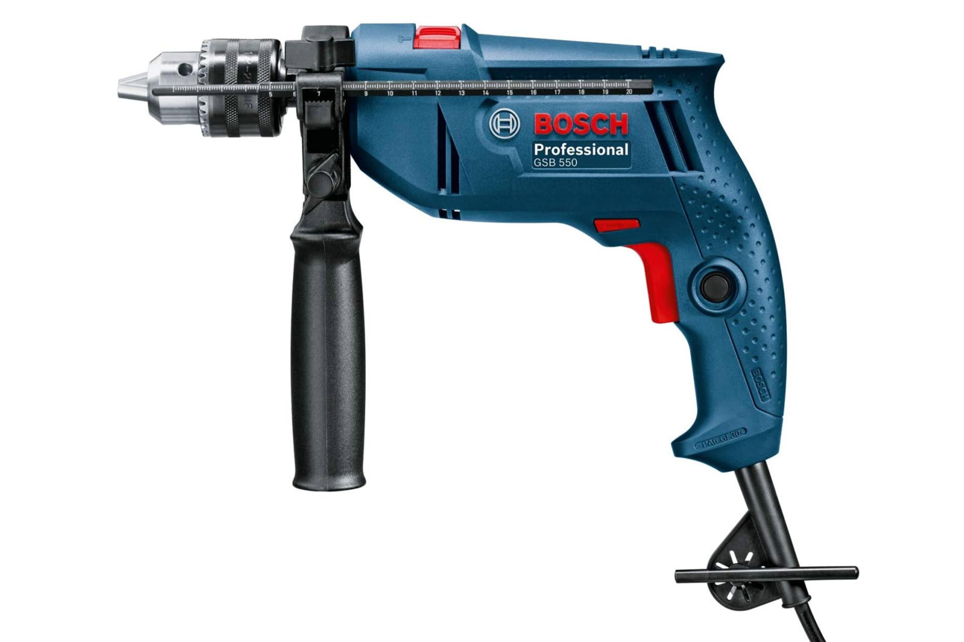 نمای کنار دریل چکشی برقی بوش GSB 550