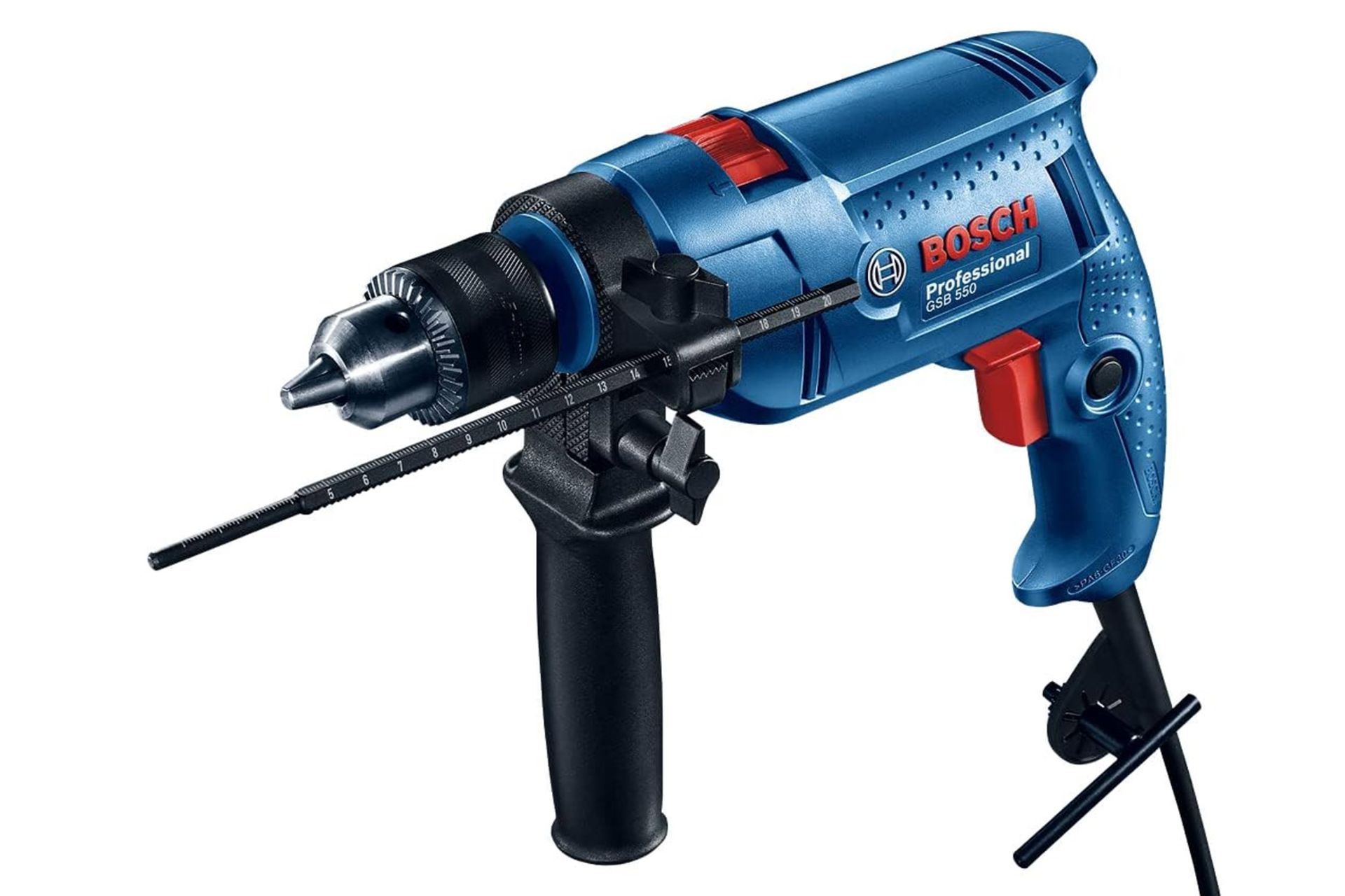 ابعاد و اندازه دریل چکشی برقی بوش GSB 550