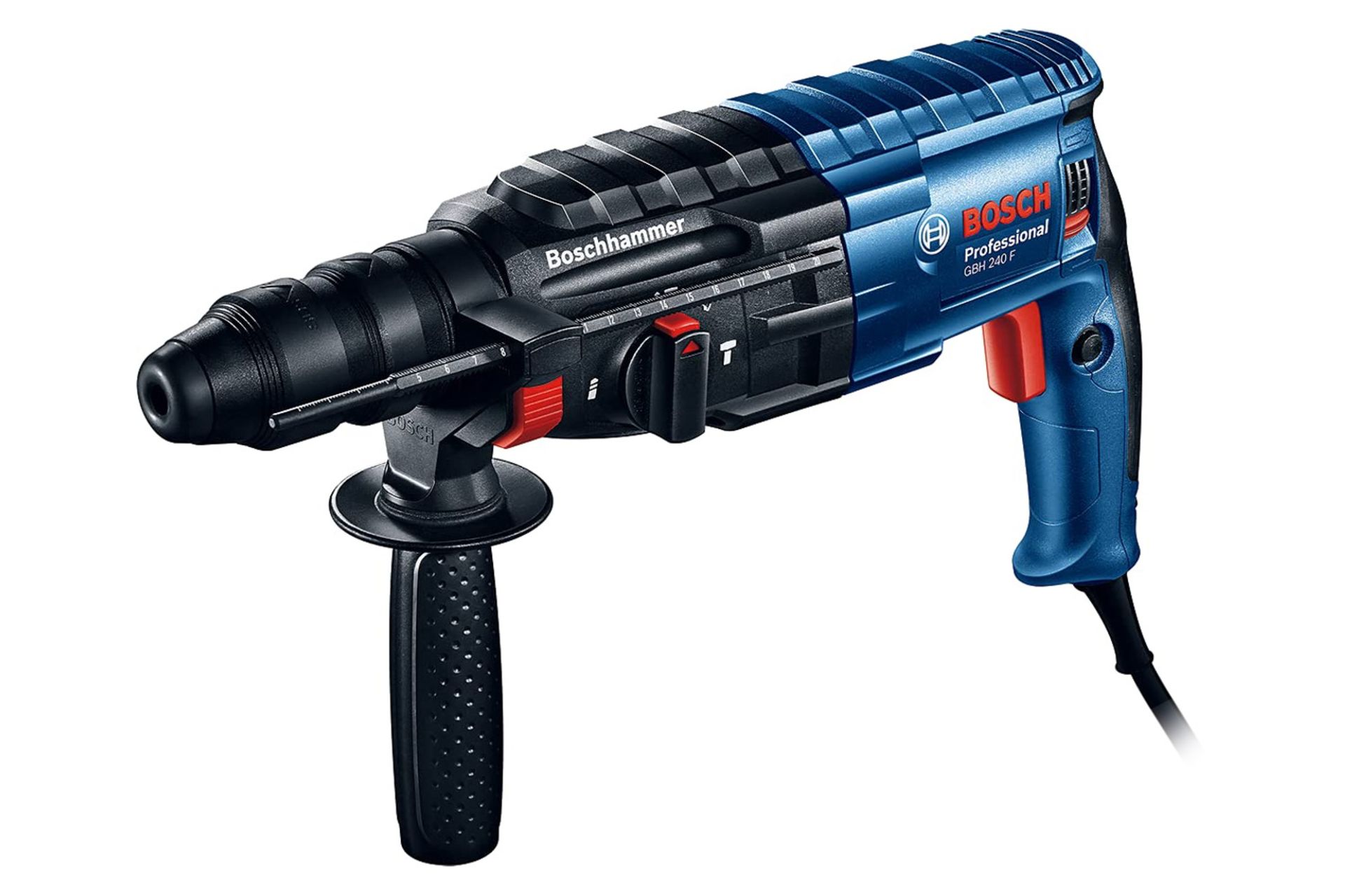 ابعاد و اندازه دریل گیربکسی برقی بوش GBH 240 F