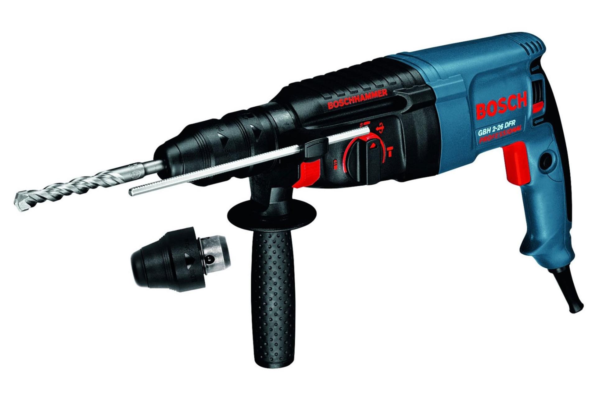 اقلام همراه دریل گیربکسی برقی بوش GBH 2-26 DFR