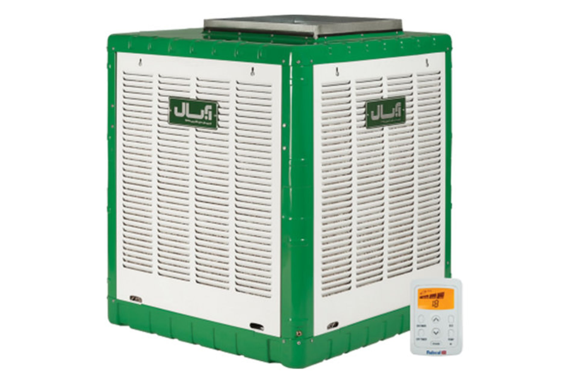 کولر آبی آبسال Absal AC/DC68 نمای جانبی به همراه ریموت کنترل