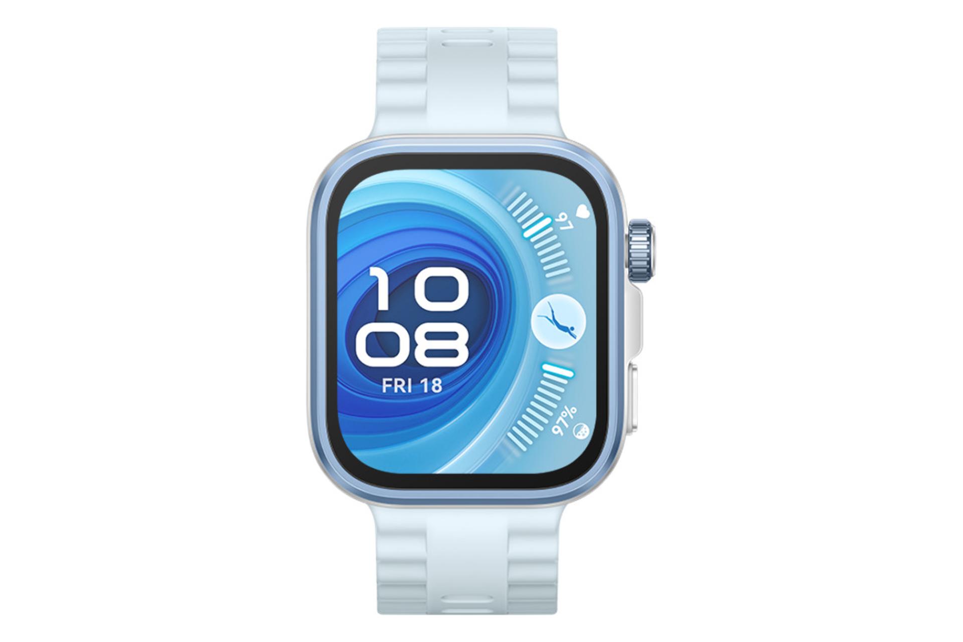 ساعت هوشمند هواوی واچ فیت 4 پرو آبی از نمای روبرو / Huawei Watch Fit 4 Pro