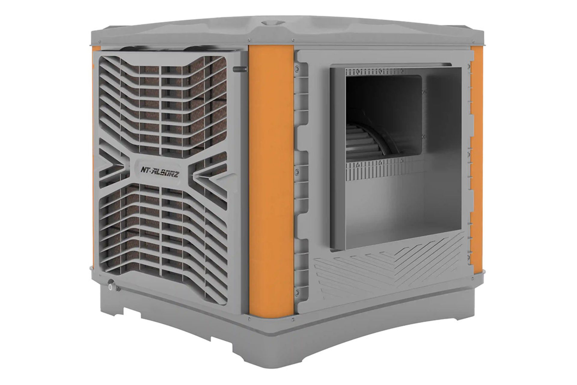 کولر آبی نیرو تهویه البرز Niroo Tahvieh Alborz BCF-85 نمای پشت و جانبی