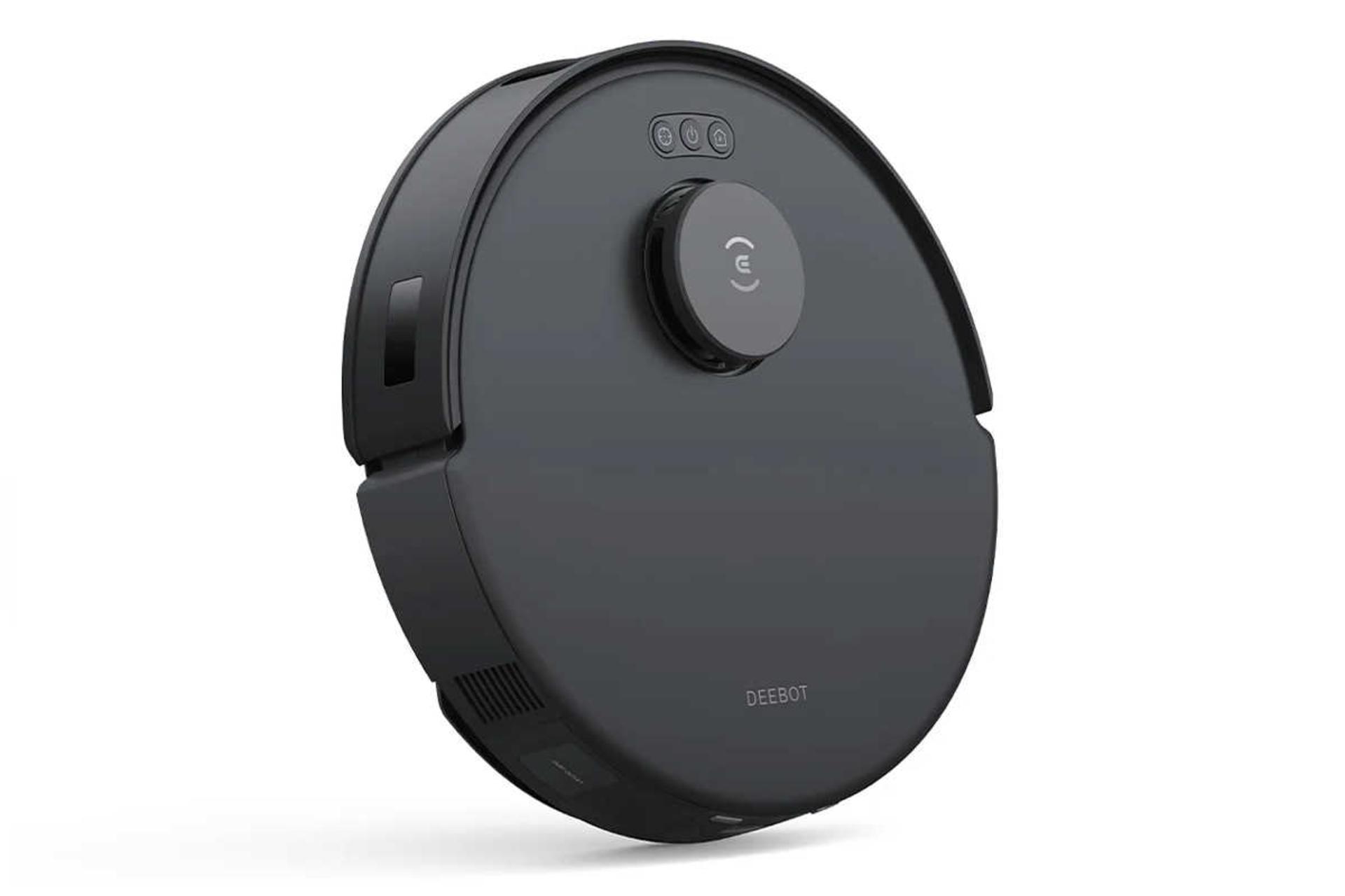 نمای سمت چپ جارو رباتیک اکووکس DEEBOT N20 PRO رنگ مشکی