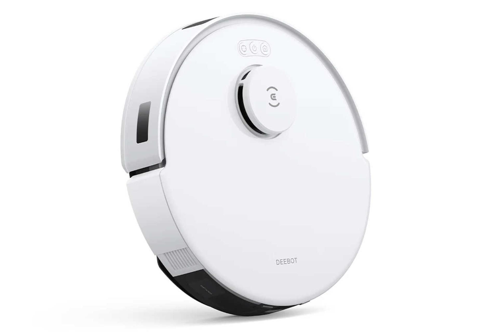 نمای سمت چپ جارو رباتیک اکووکس DEEBOT N20 PRO PLUS رنگ سفید