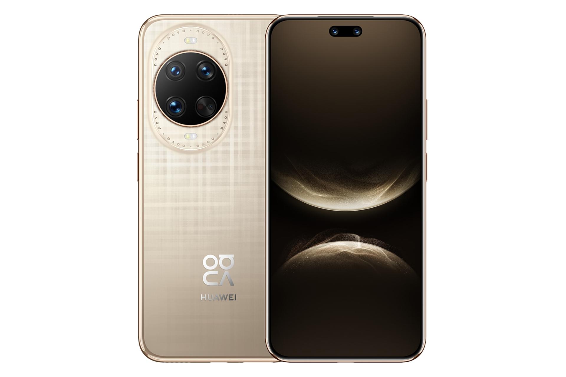 پنل جلو و پشت گوشی موبایل نوا 14 اولترا هواوی طلایی / Huawei nova 14 Ultra