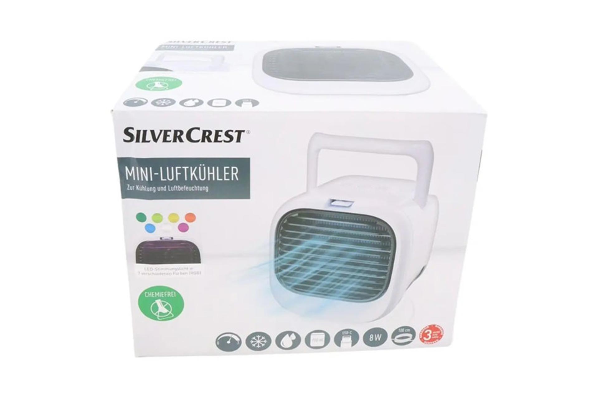 کولر آبی رومیزی سیلور کرست SilverCrest STLH8C3 جعبه و بسته بندی