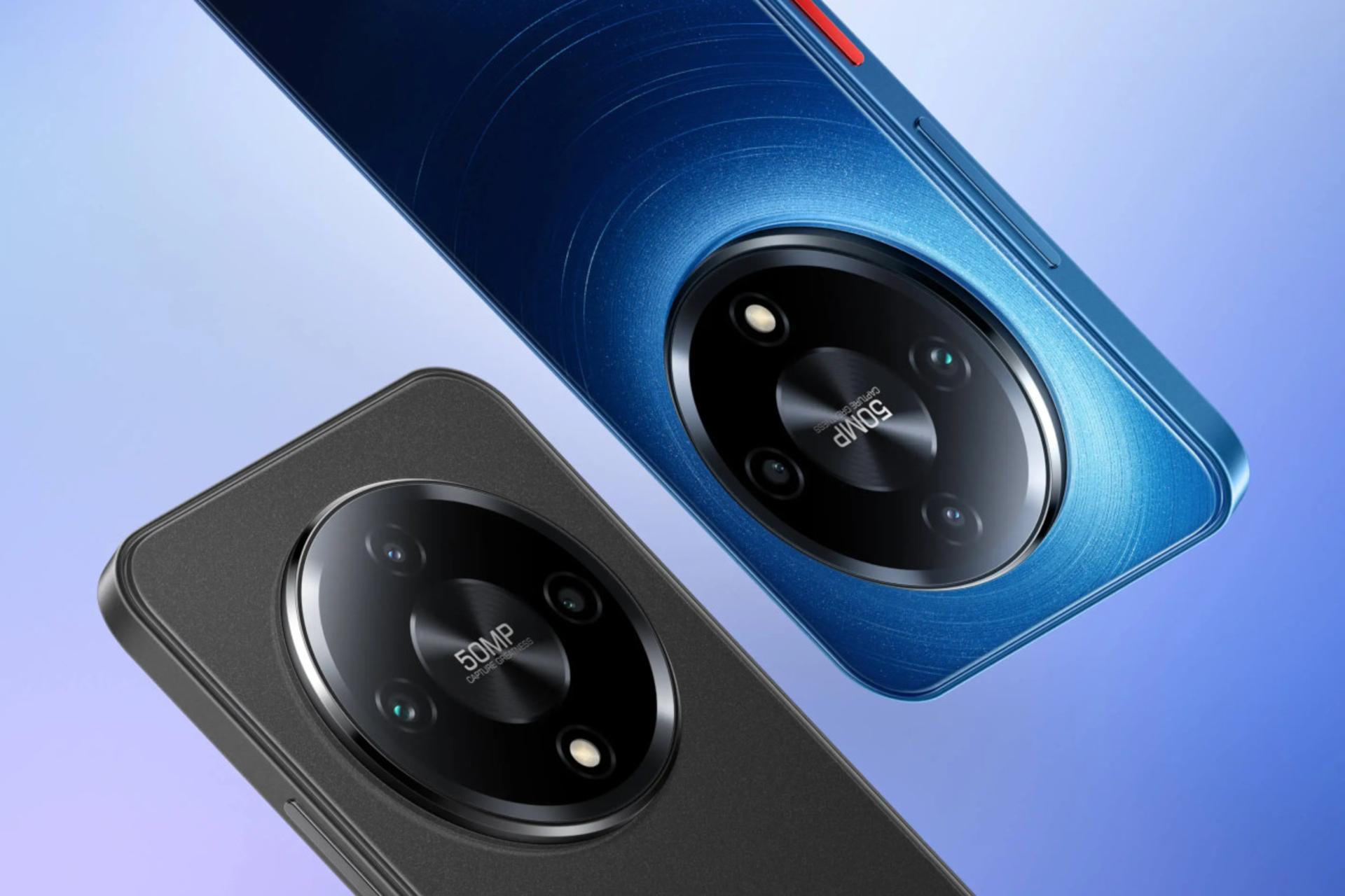 گوشی موبایل میزو Mblu 22 پرو در رنگ های مشکی و آبی / Meizu Mblu 22 Pro