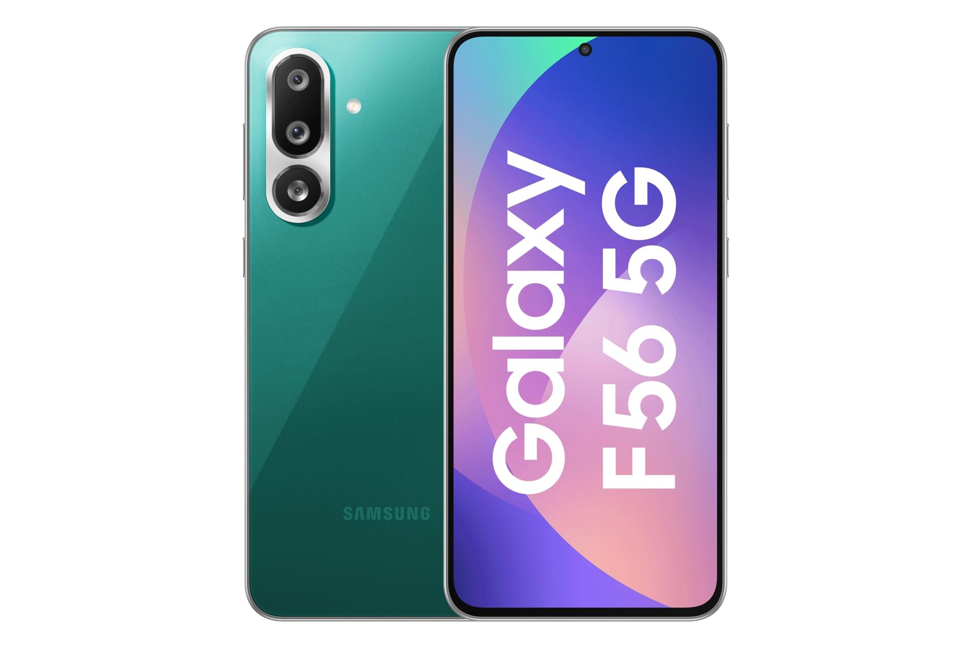 پنل جلو و پشت گوشی موبایل گلکسی F56 سامسونگ سبز / Samsung Galaxy F56