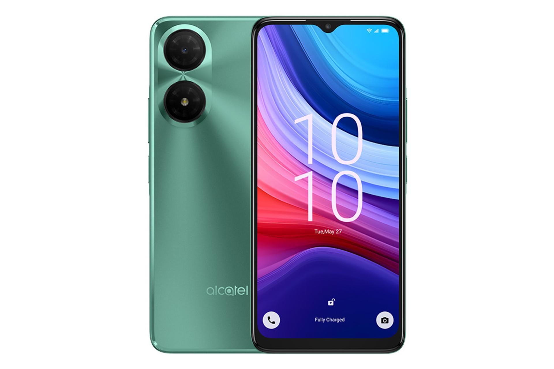 پنل جلو و پشت گوشی موبایل آلکاتل 3 نسخه 2025 سبز / alcatel 3 2025