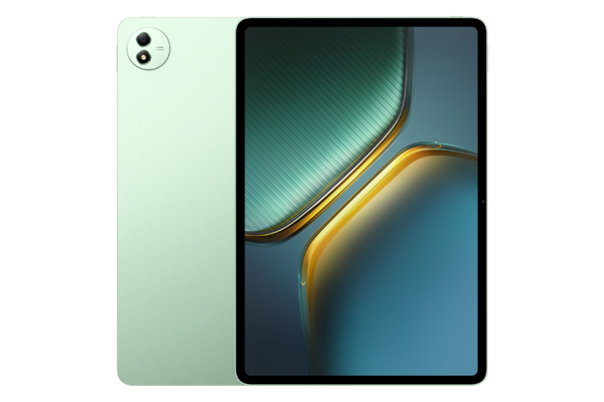 نمای کلی تبلت iQOO پد 5 پرو ویوو / vivo iQOO Pad5 Pro با نمایشگر روشن و نمایش دوربین پنل پشت