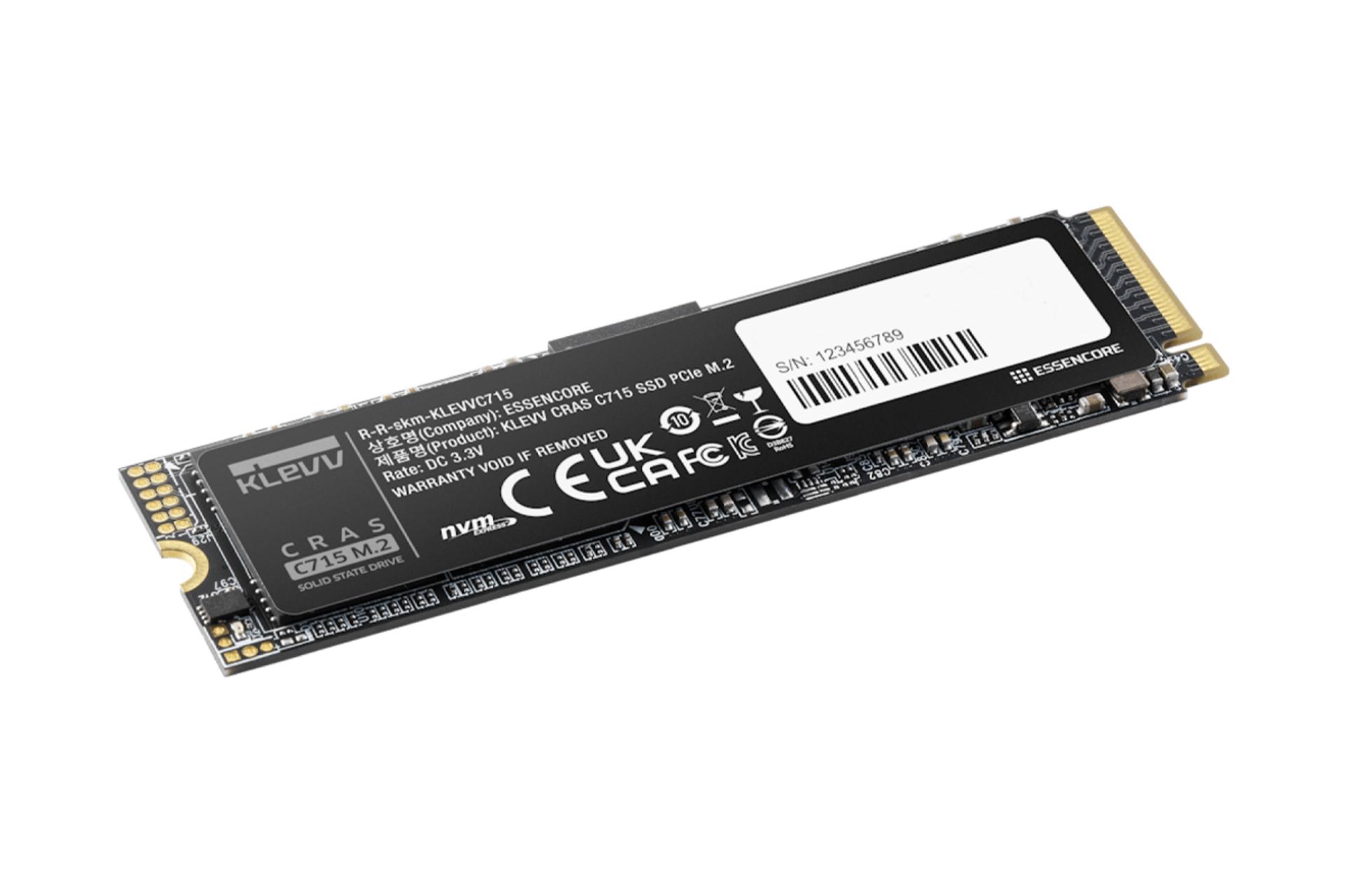 ابعاد و اندازه اس اس دی کلو CRAS C715 NVMe M.2