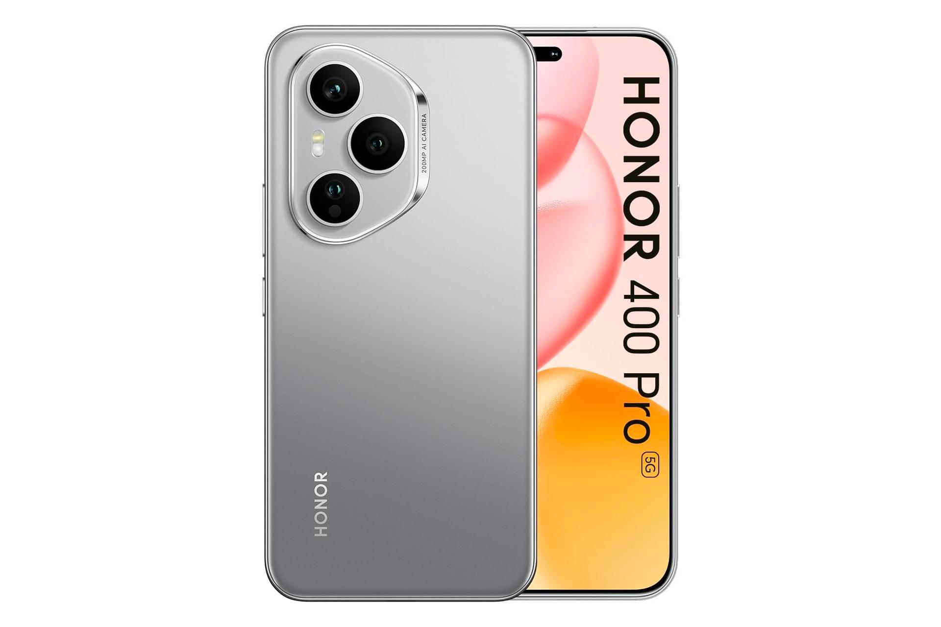 پنل جلو و پشت گوشی موبایل آنر 400 پرو خاکستری / HONOR 400 Pro
