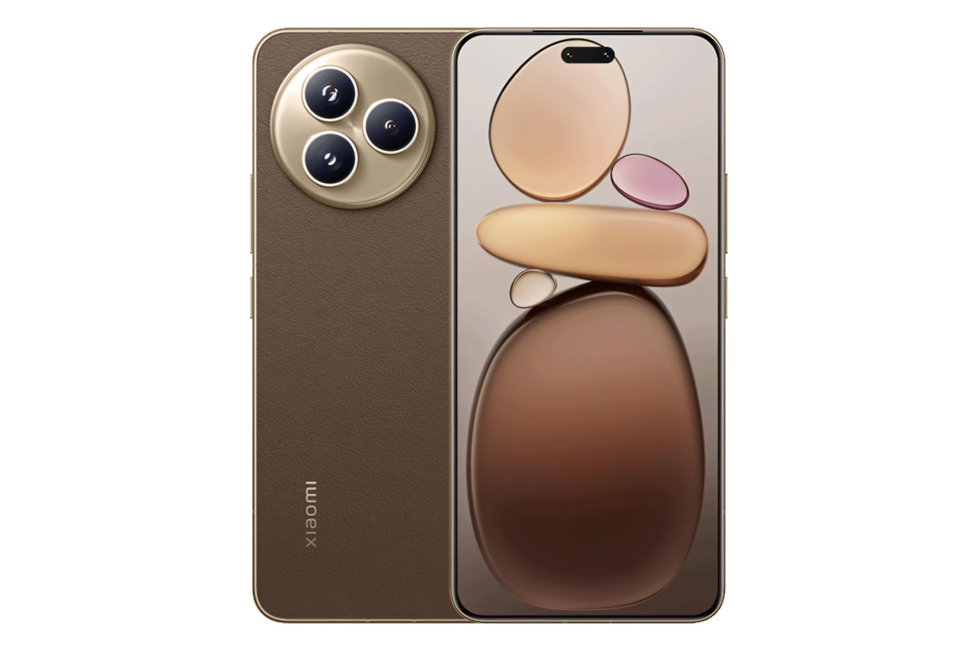 پنل جلو و پشت گوشی موبایل Civi 5 پرو شیائومی قهوه ای / Xiaomi Civi 5 Pro