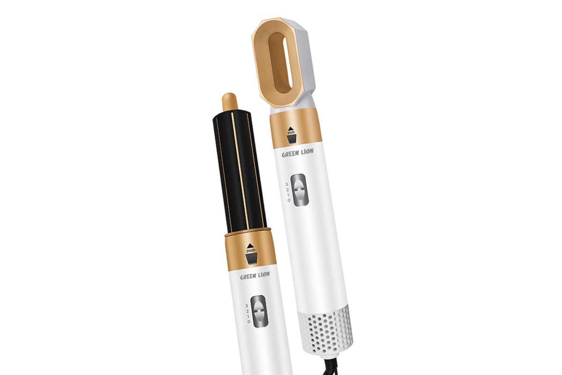 نمای سمت راست سشوار گرین لیون Hair Styler 2 رنگ سفید