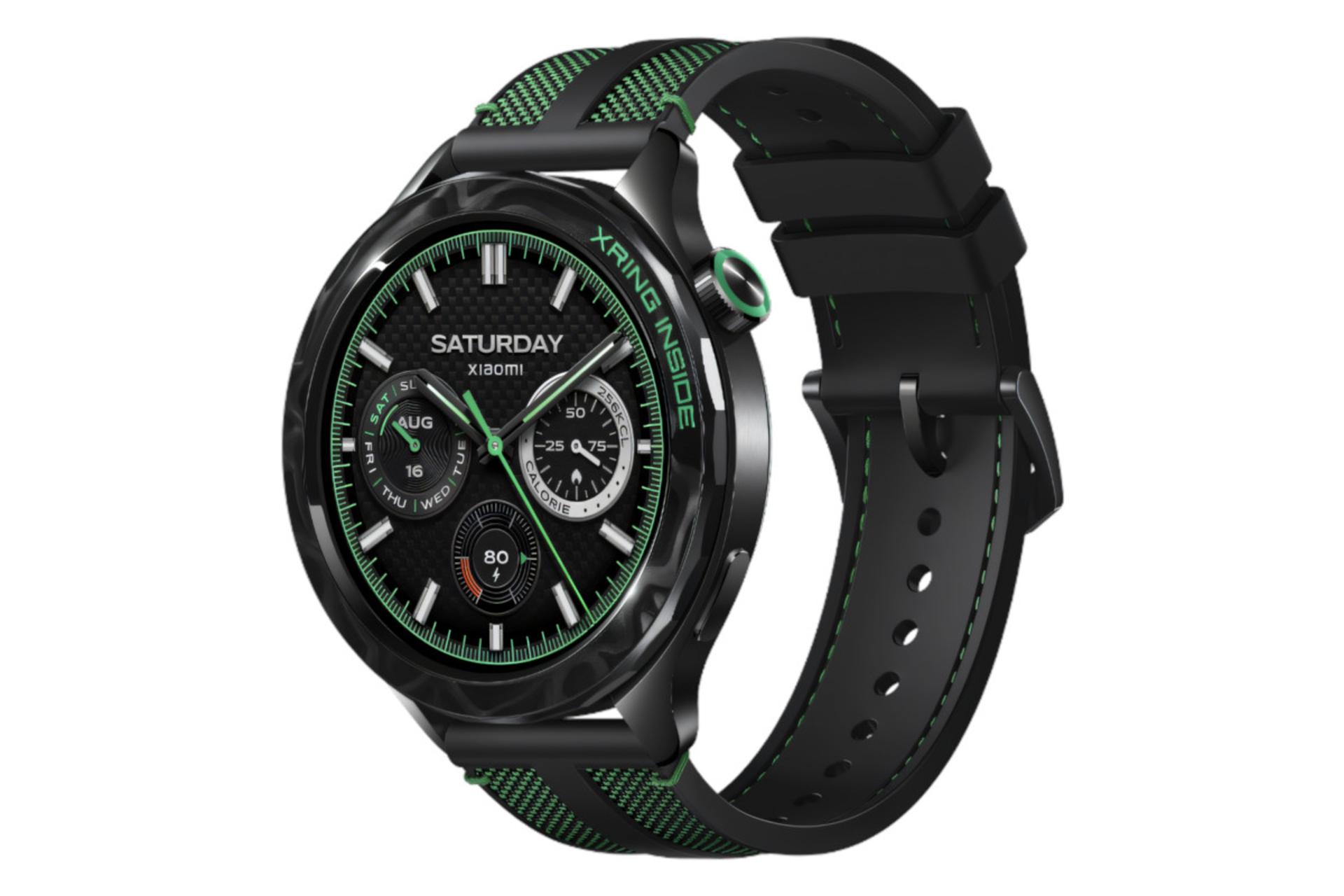 ساعت هوشمند واچ S4 eSIM شیائومی مشکی و سبز / Xiaomi Watch S4 eSIM 15th Anniversary Edition