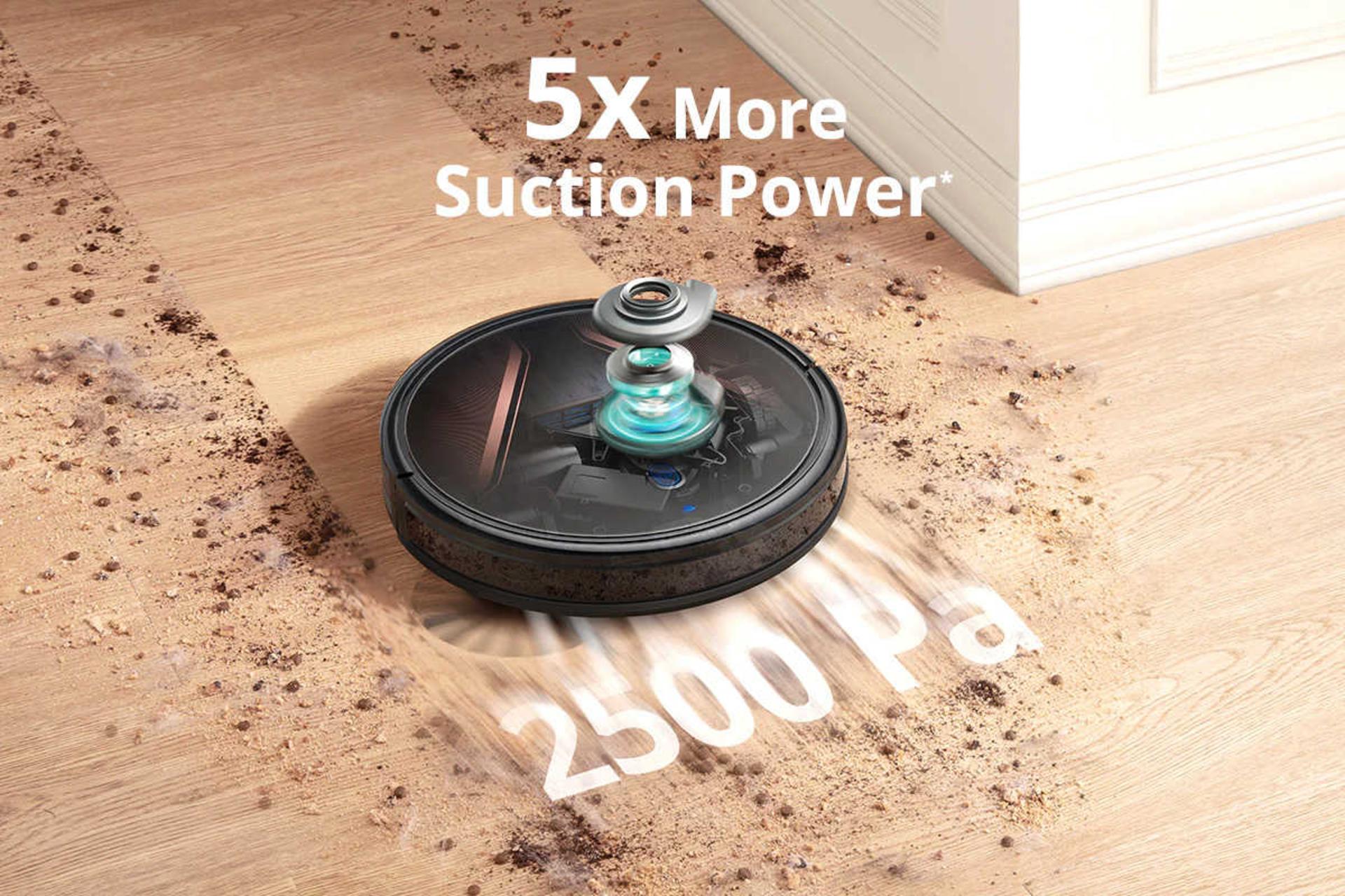 قدرت مکش جارو رباتیک یوفی RoboVac G20 Hybrid