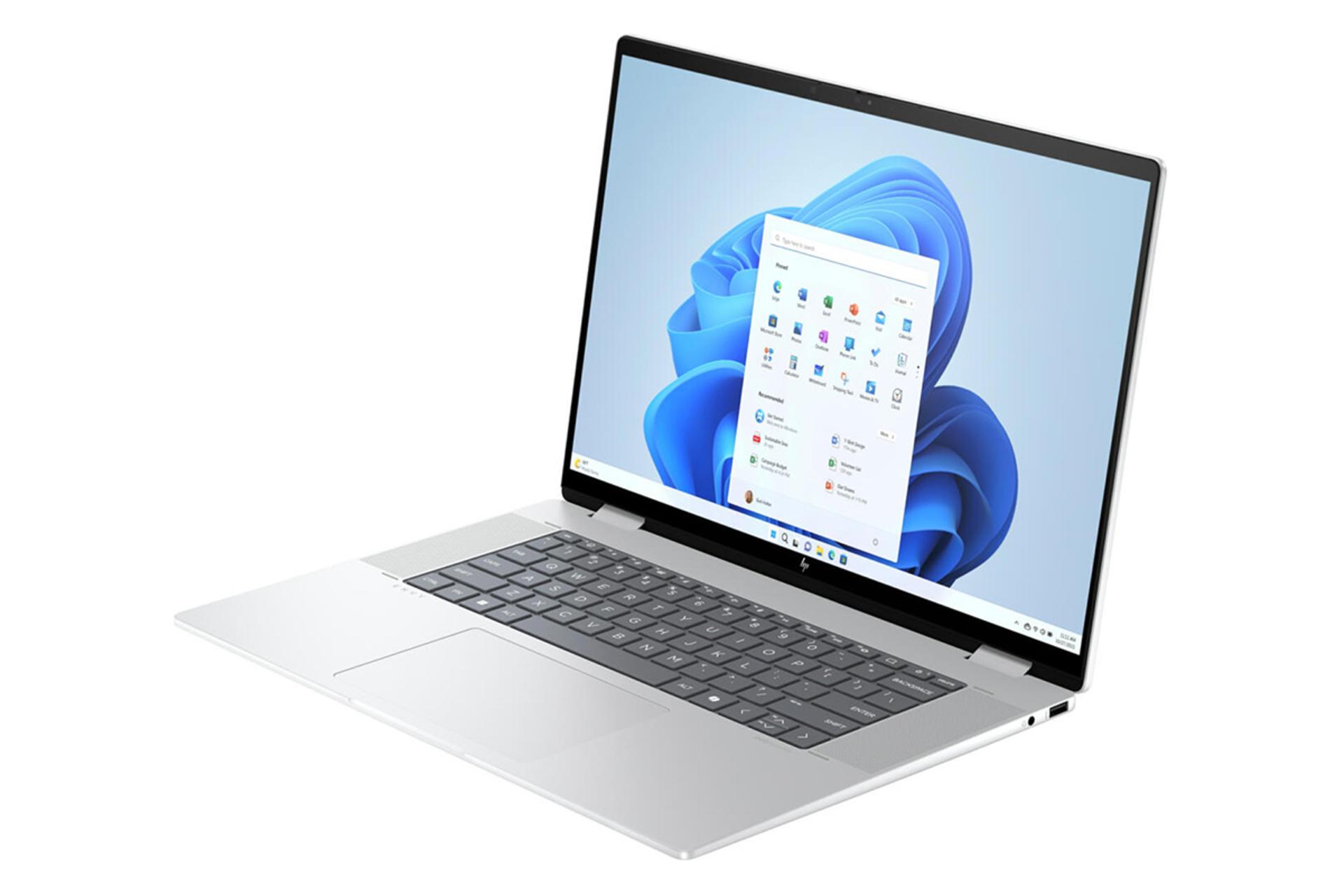 لپ تاپ اچ پی HP ENVY x360 16-ac0013dx نمای جلو و راست