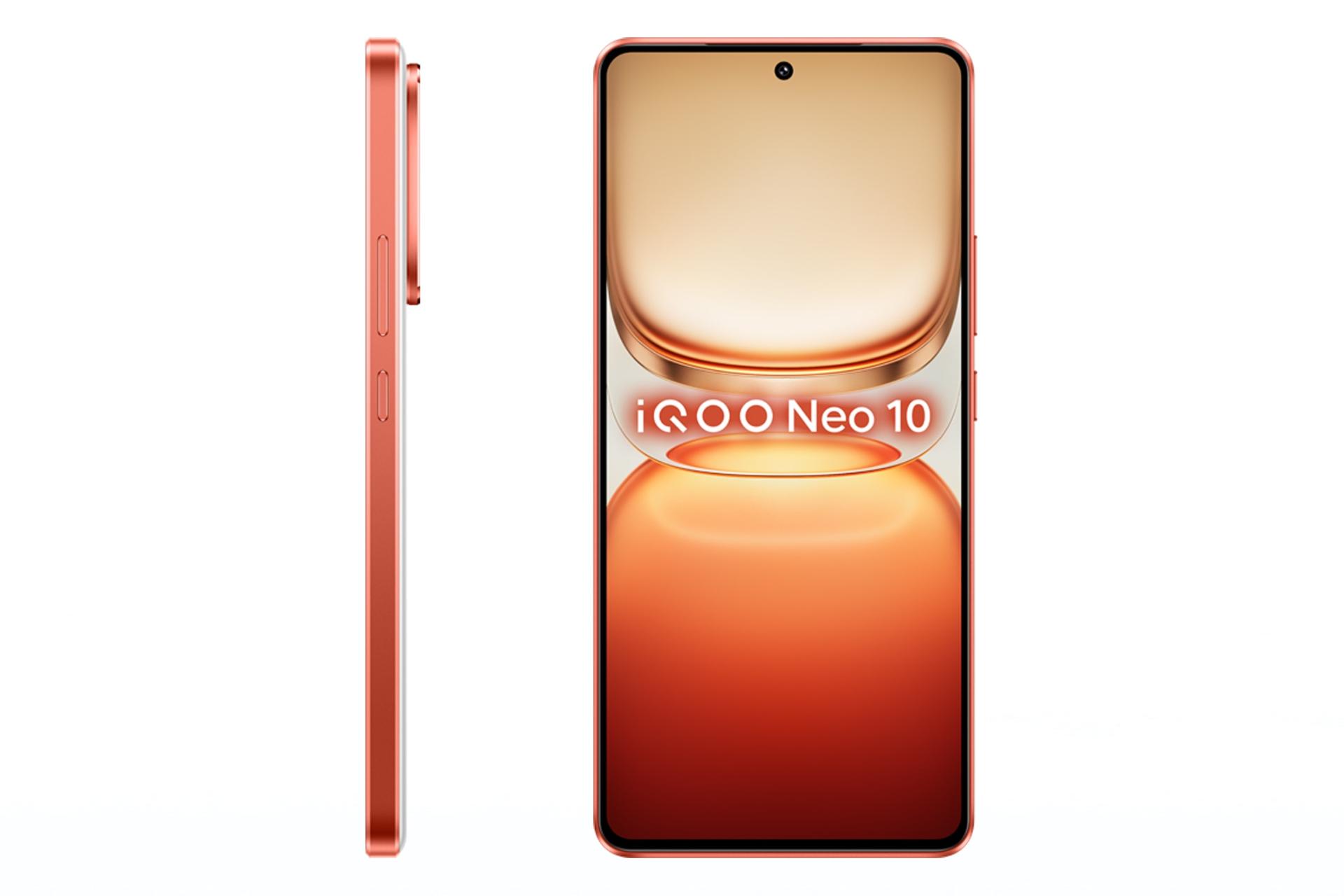 پنل جلو و فریم گوشی موبایل iQOO Neo 10 نسخه گلوبال قرمز و سفید / vivo iQOO Neo 10 Global