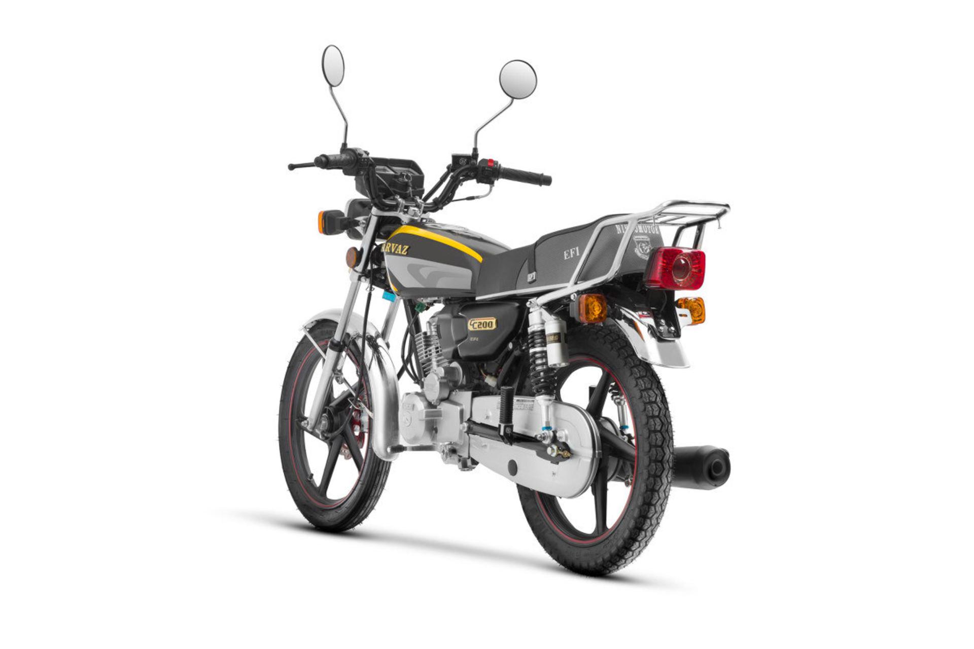 موتورسیکلت نیرو موتور پرواز Niroo Motor Parvaz CDI 200 نمای پشت