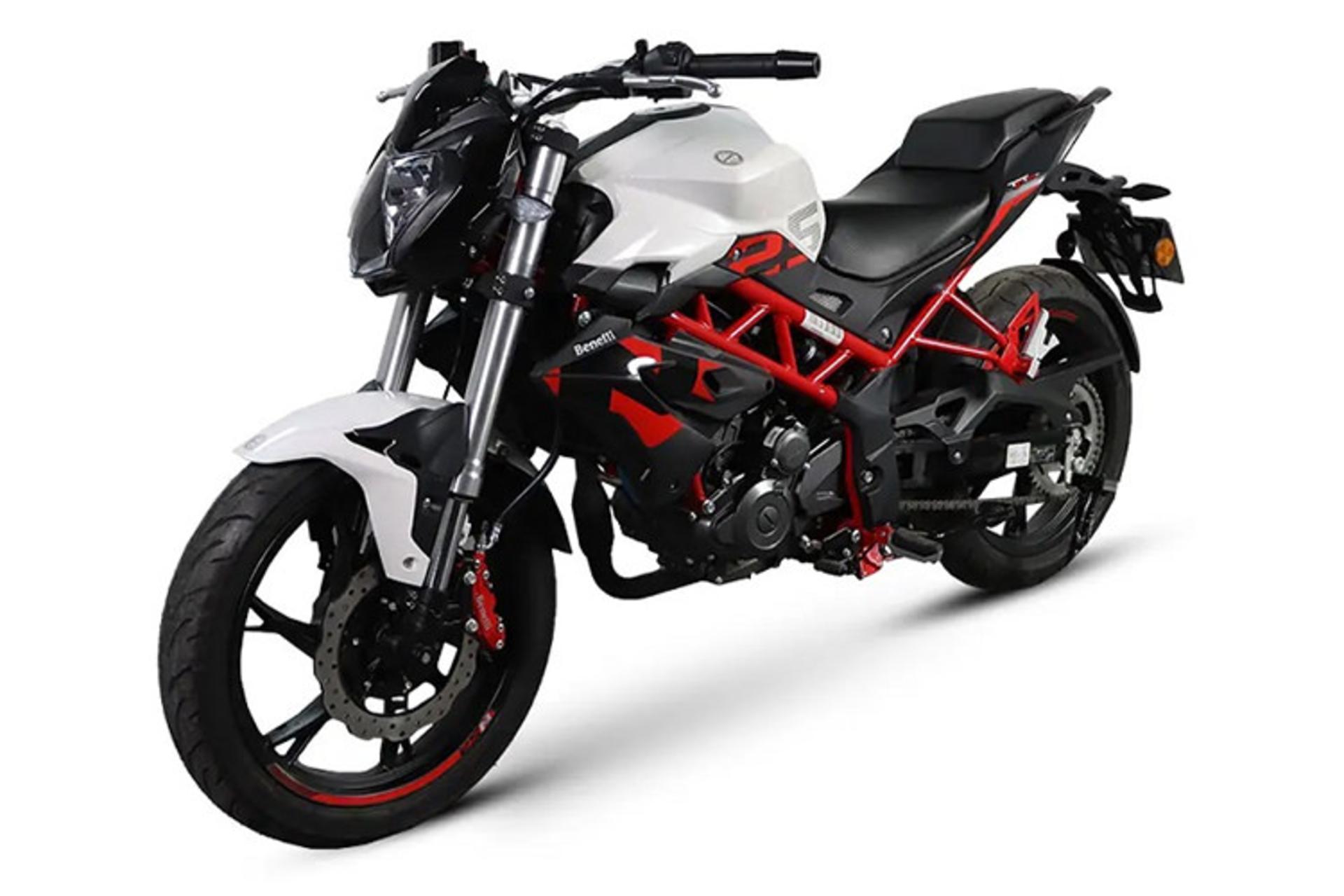 موتورسیکلت بنلی Benelli TNT25N نمای جلو و جانبی