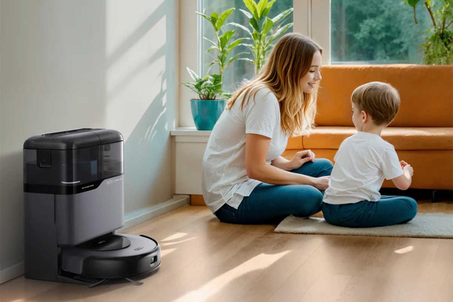 مخزن تخلیه زباله جارو رباتیک یوفی Omni C20