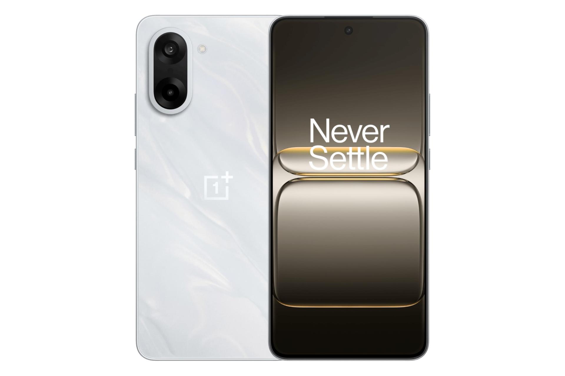 پنل جلو و پشت گوشی موبایل وان پلاس OnePlus Ace 5 Racing سفید