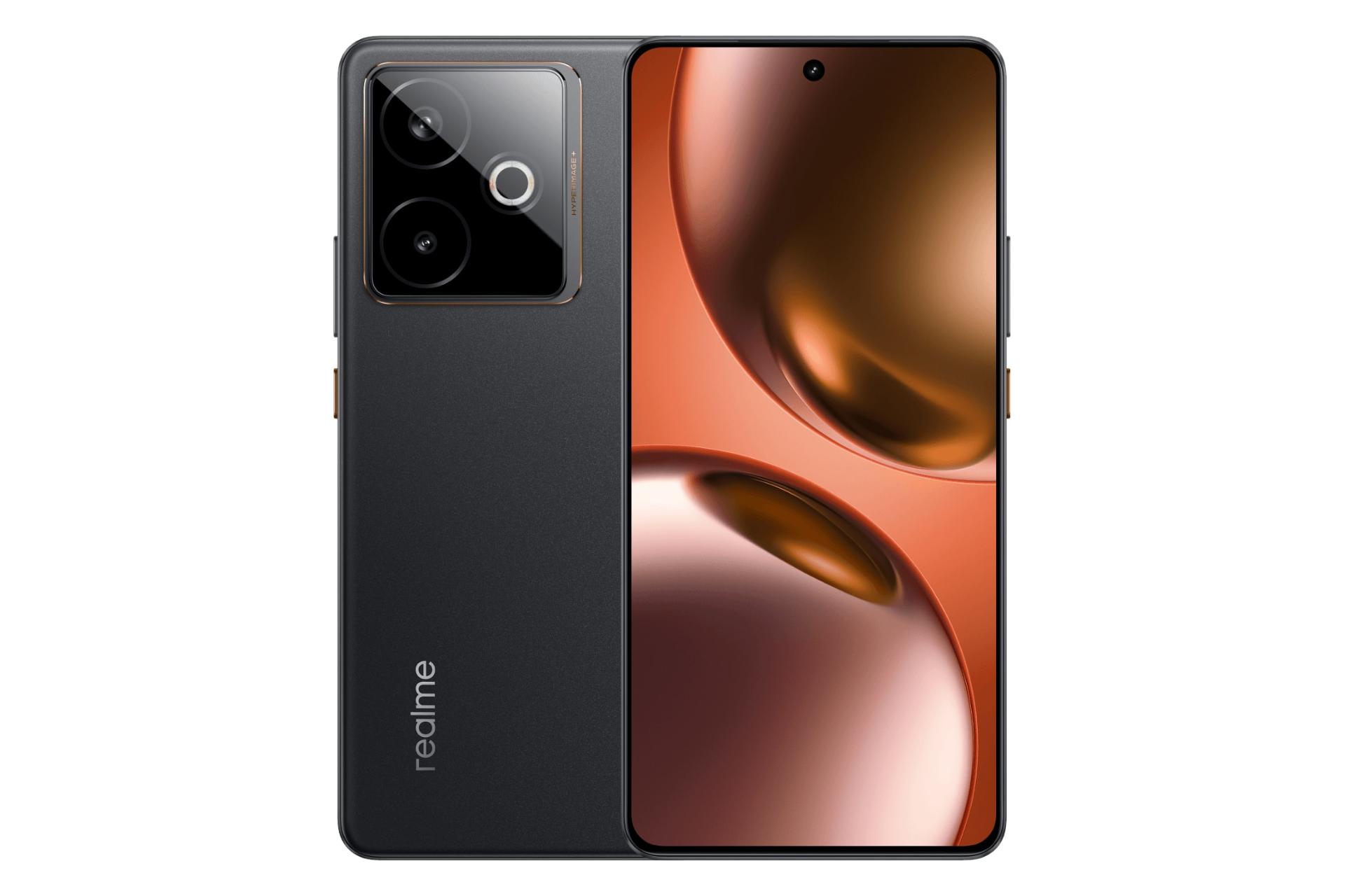 پنل جلو و پشت گوشی موبایل ریلمی GT 7T نسخه گلوبال مشکی / Realme GT 7T Global